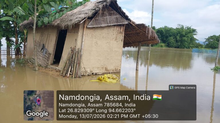 কৃত্ৰিম বানত ককবকাইছে নাজিৰাৰ দেওপানী গোহাঁই চাঙমাইটিং অঞ্চল